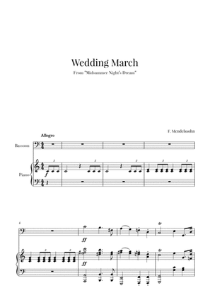 Book cover for Wedding March for Bassoon and Piano - Mendelssohn