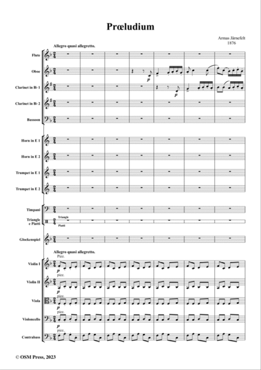Jarnefelt-Praludium(Symphonic Prelude) String Orchestra scores gallery preview page 2