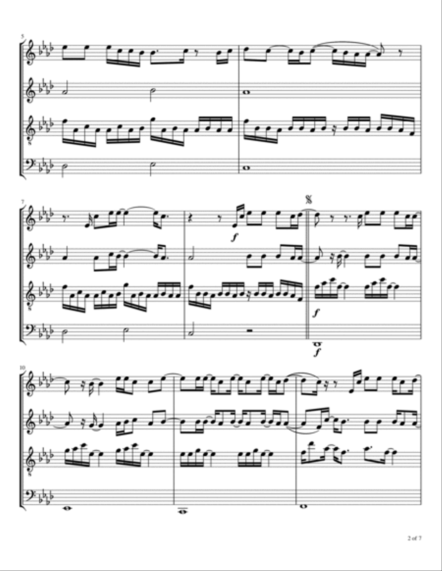 Sparrows Woodwind Quartet scores gallery preview page 3