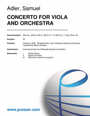 Concerto for Viola & Orchestra