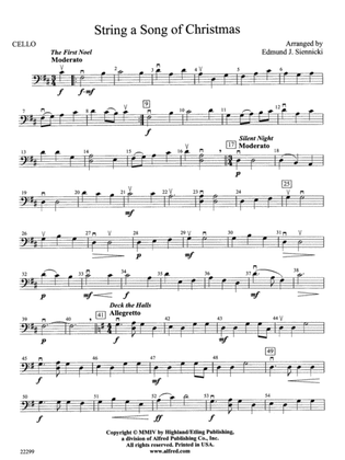 String a Song of Christmas: Cello