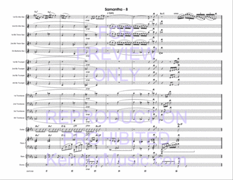 Samantha Samantha Jazz Ensemble scores gallery preview page 9