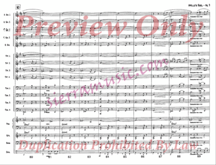 Apollo's Reel Jazz Ensemble scores gallery preview page 10
