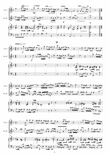 Albinoni - 12 Trio Sonatas Op.1 for Two Violins and Cembalo or Piano - Full scores and parts