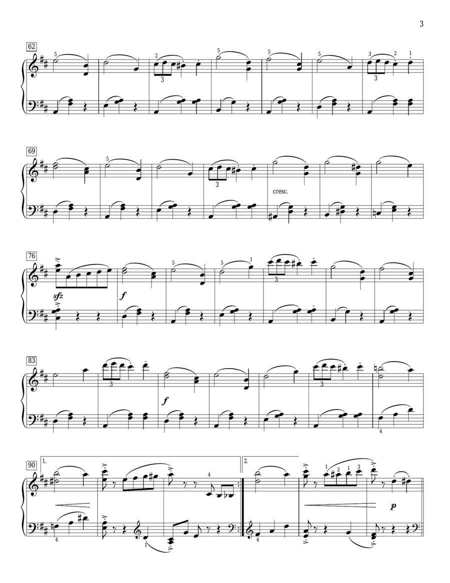 Waltz Of The Flowers (arr. John Thompson) Piano Method scores gallery preview page 3