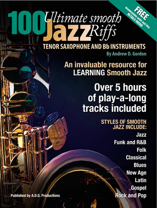 Book cover for 100 Ultimate Smooth Jazz Riffs for Tenor Sax