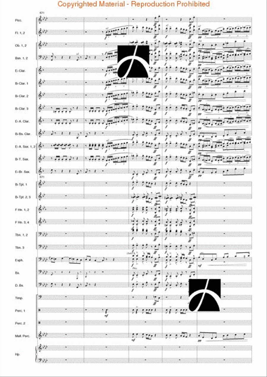 Carmen Suite Carmen Suite Concert Band scores gallery preview page 70