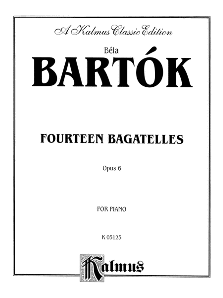 14 Bagatelles, Op. 6 Piano Solo scores gallery preview page 2