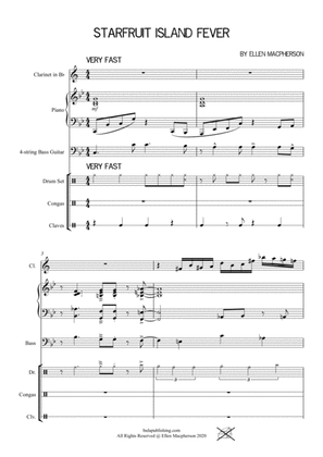 STARFRUIT ISLAND FEVER - Clarinet and Rhythm Section