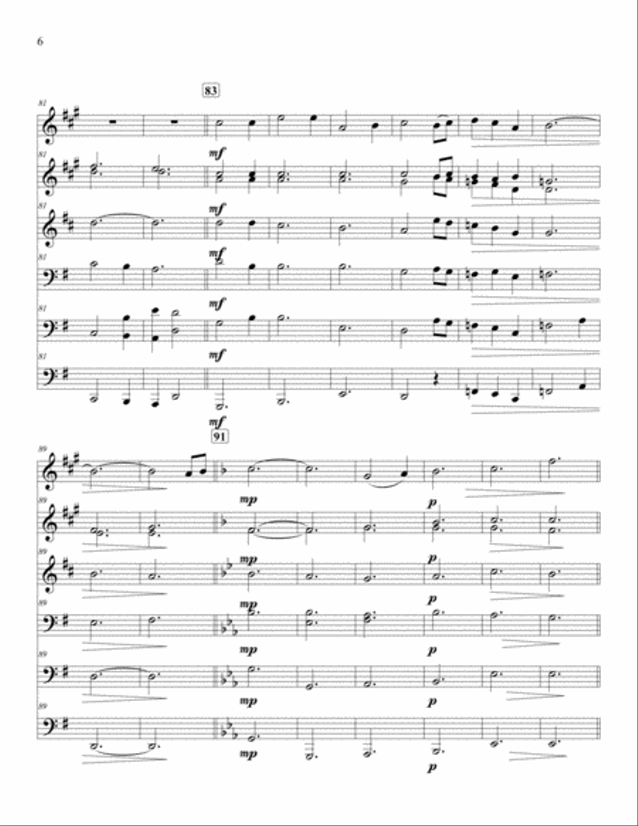 All Is Well Brass Ensemble scores gallery preview page 6