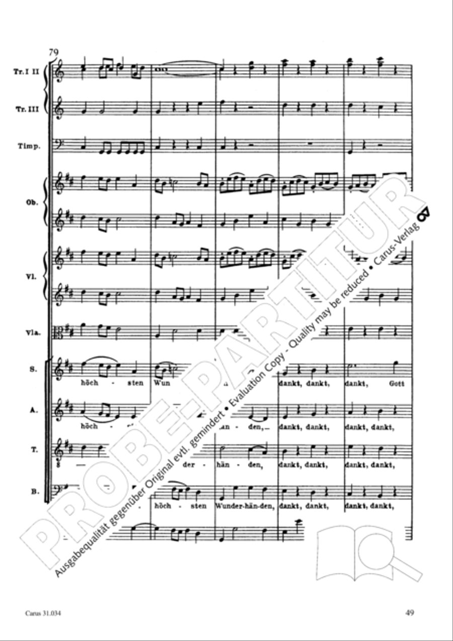 O fire everlasting (O ewiges Feuer, o Ursprung der Liebe) ATB scores gallery preview page 64