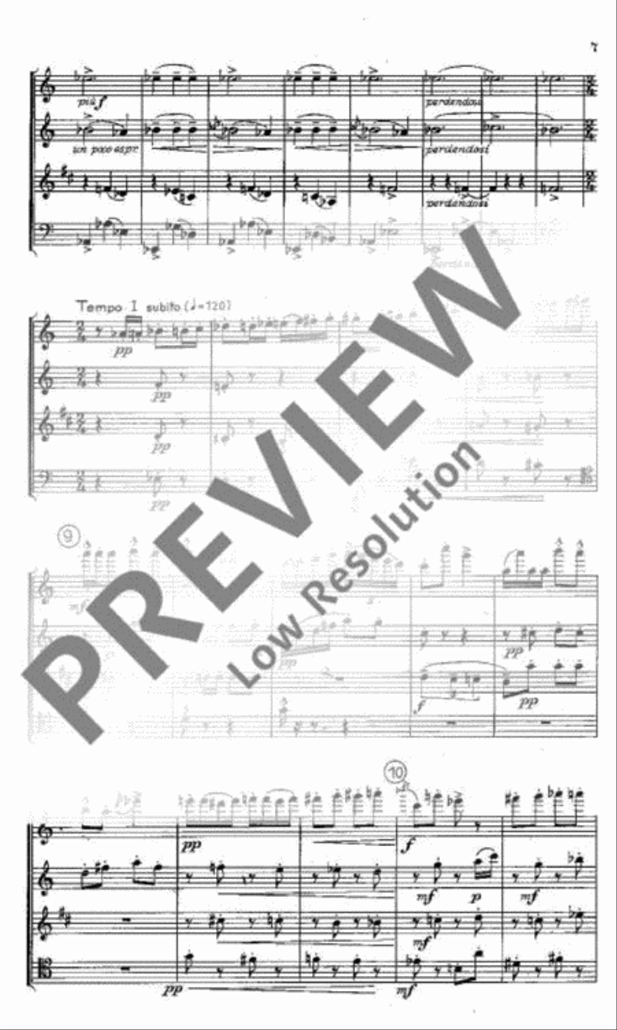 Quartet Bassoon scores gallery preview page 8