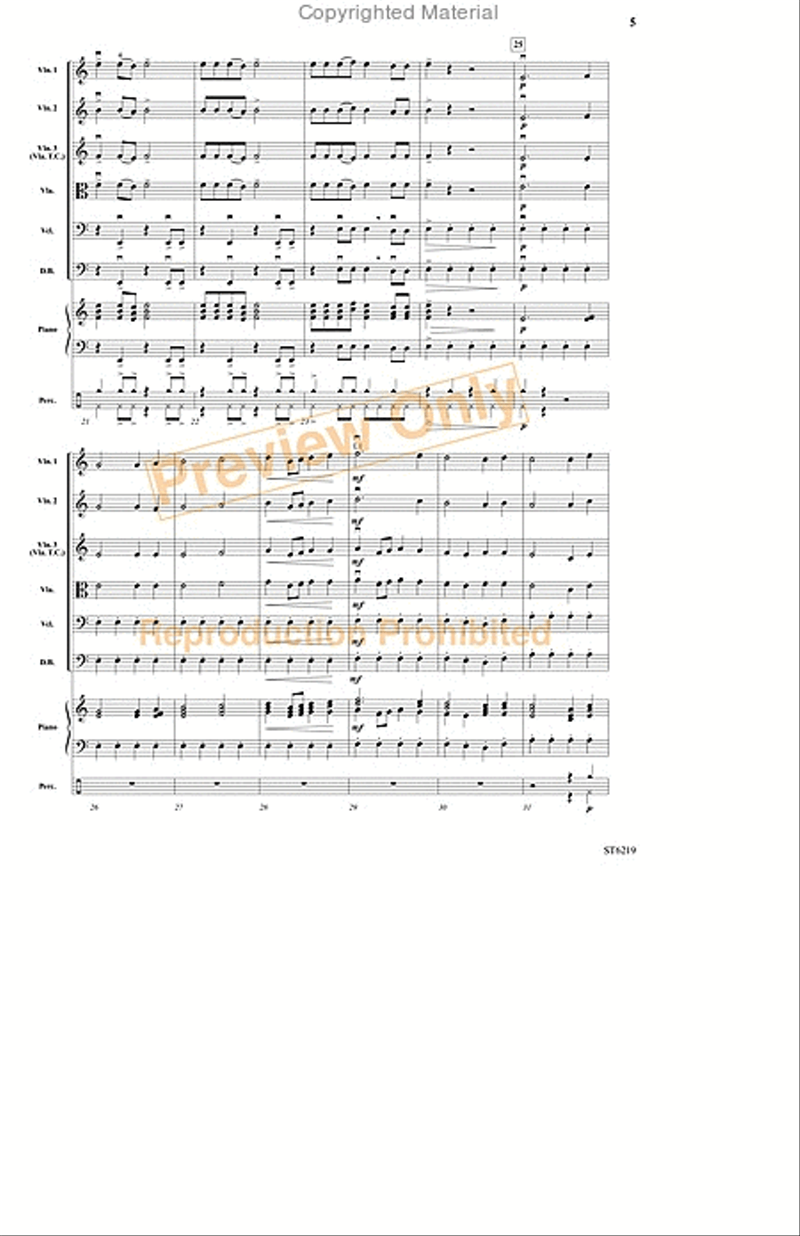 Phantom Train String Orchestra scores gallery preview page 4