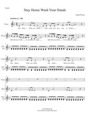 Stay Home Wash Your Hands - Orff Arrangement