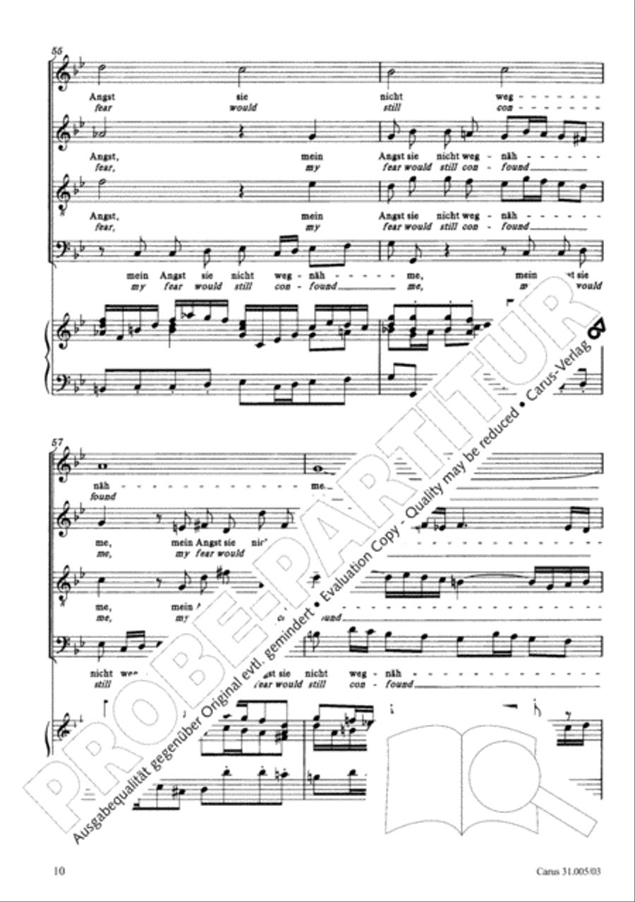 O where shall I now go (Wo soll ich fliehen hin) 4-Part scores gallery preview page 11