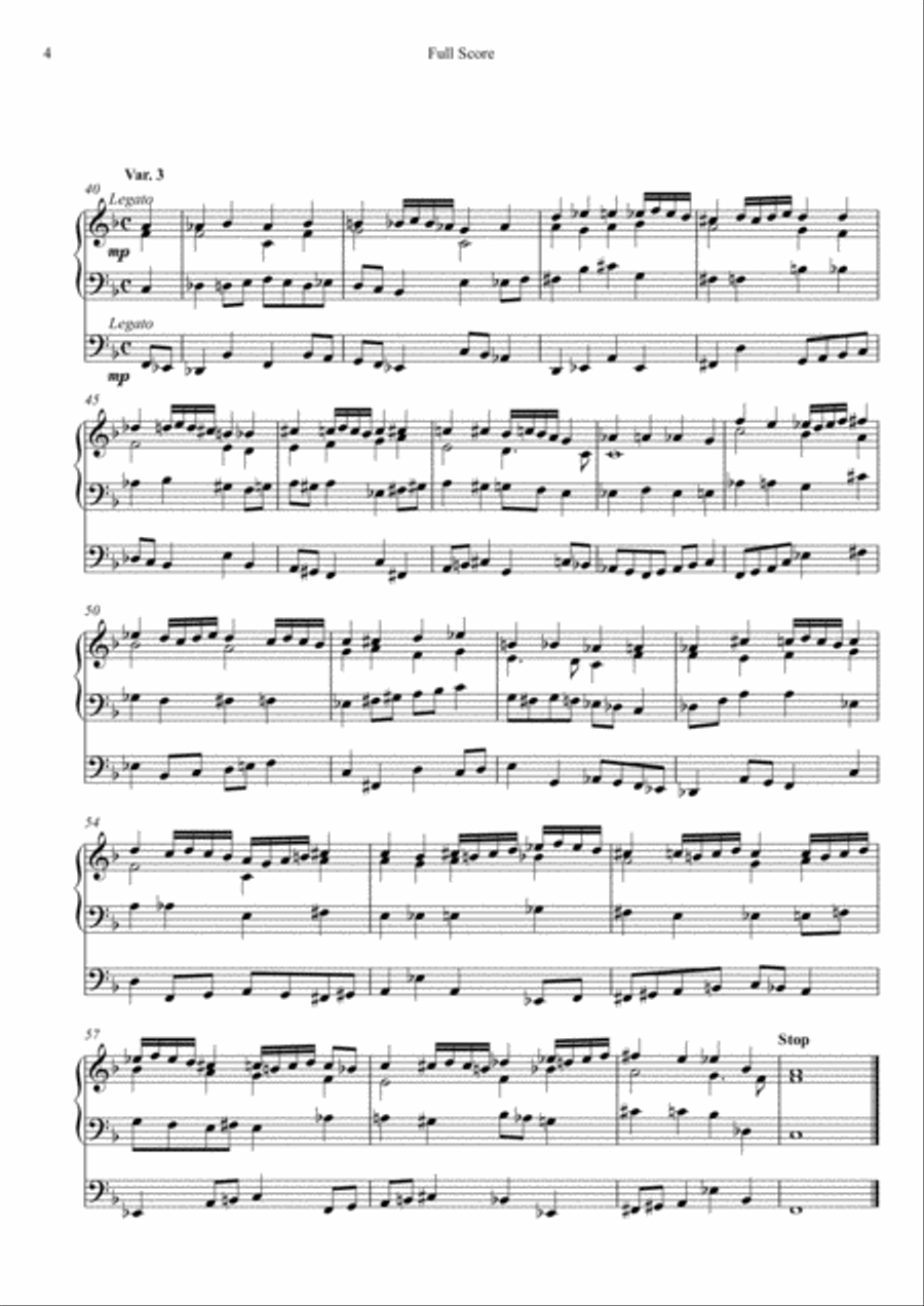Variations on Adeste fideles, Op. 21 Organ Solo scores gallery preview page 4