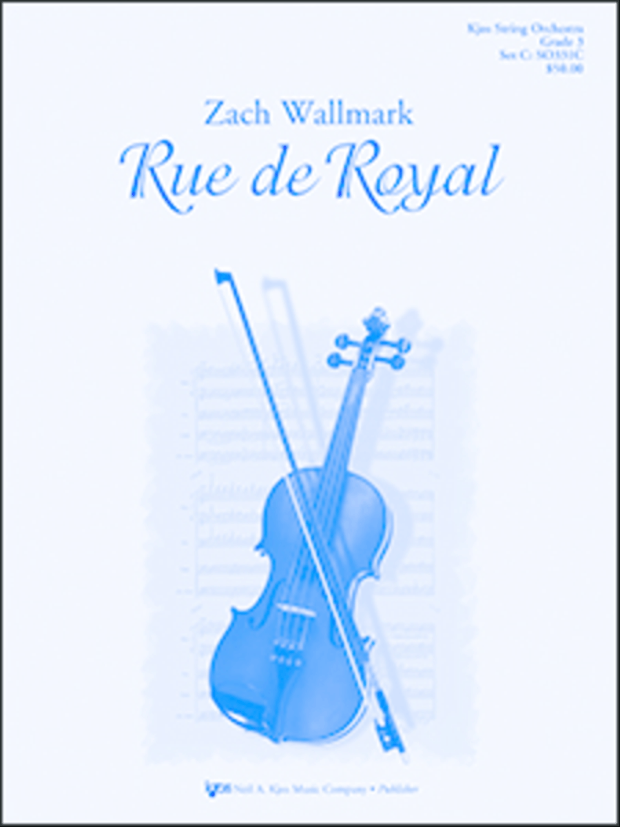 Rue de Royal - Score String Orchestra - Sheet Music