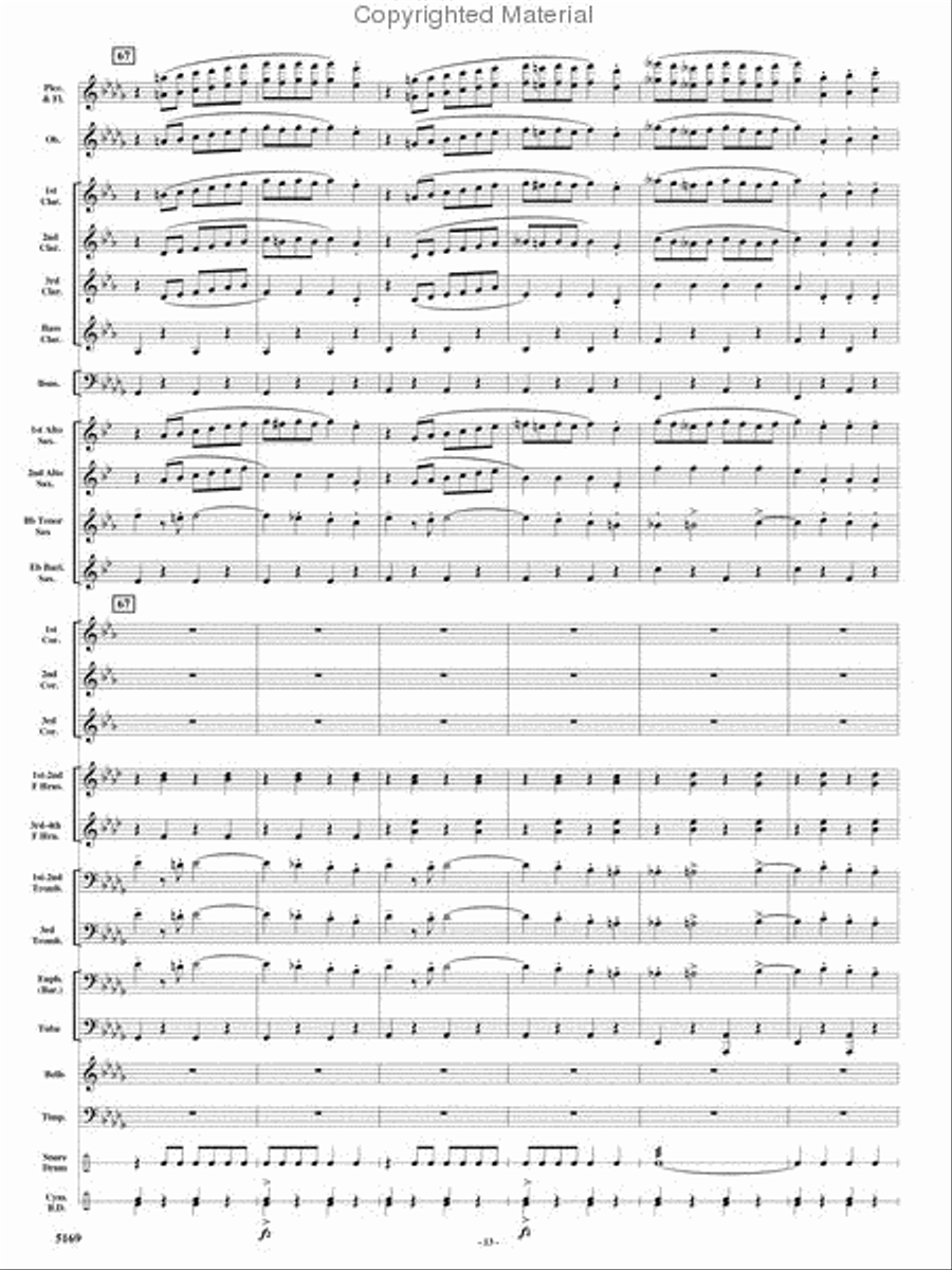 Rolling Thunder Concert Band scores gallery preview page 12