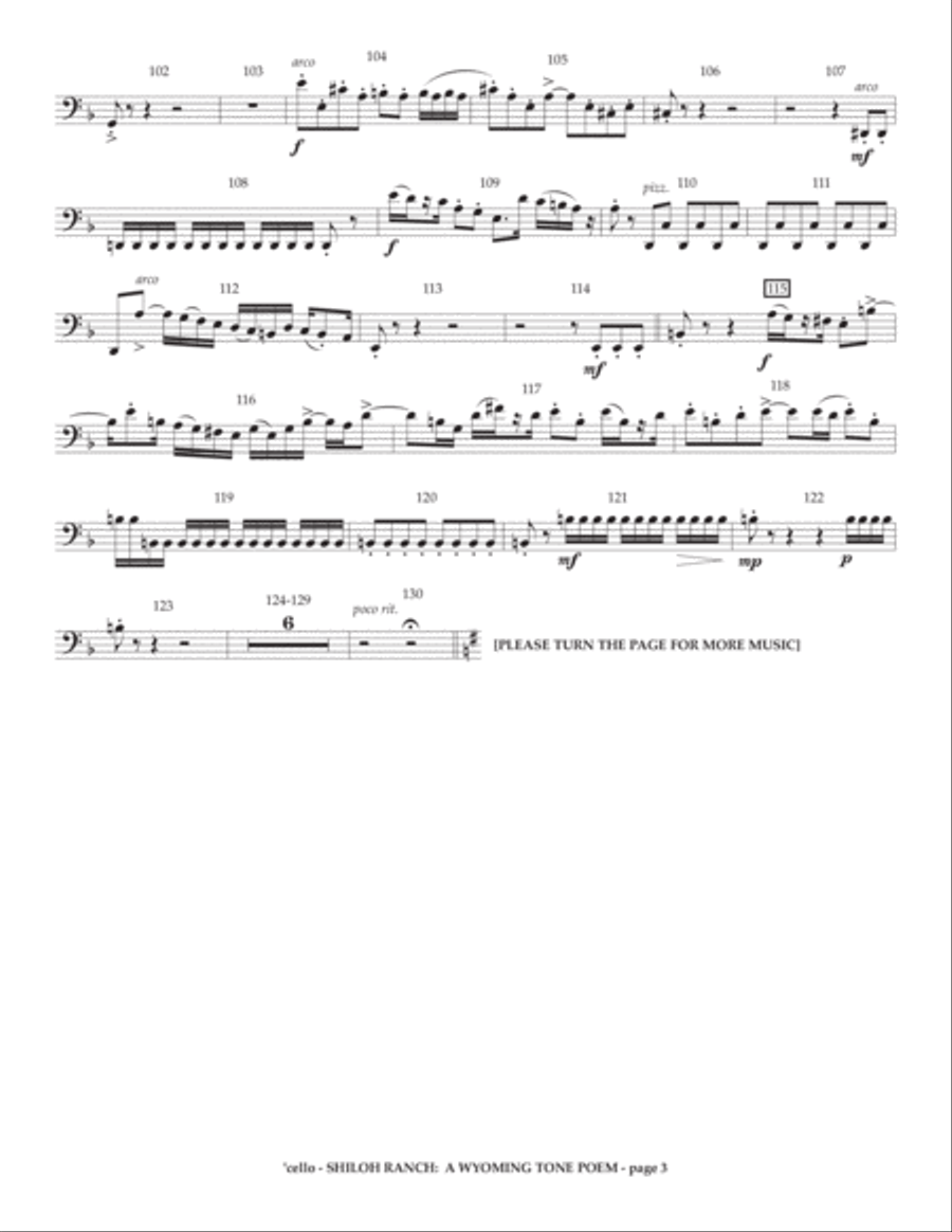 Reisteter: Shiloh Ranch - A Wyoming Tone Poem Full Orchestra scores gallery preview page 3