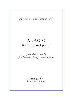 Telemann Adagio D Major - EASY flute and piano