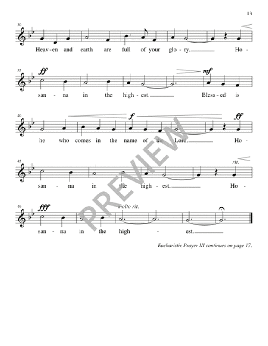 Eucharistic Prayer III with Additional Prefaces for 