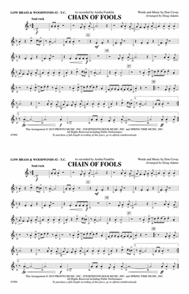 Chain of Fools: Low Brass & Woodwinds #2 - Treble Clef