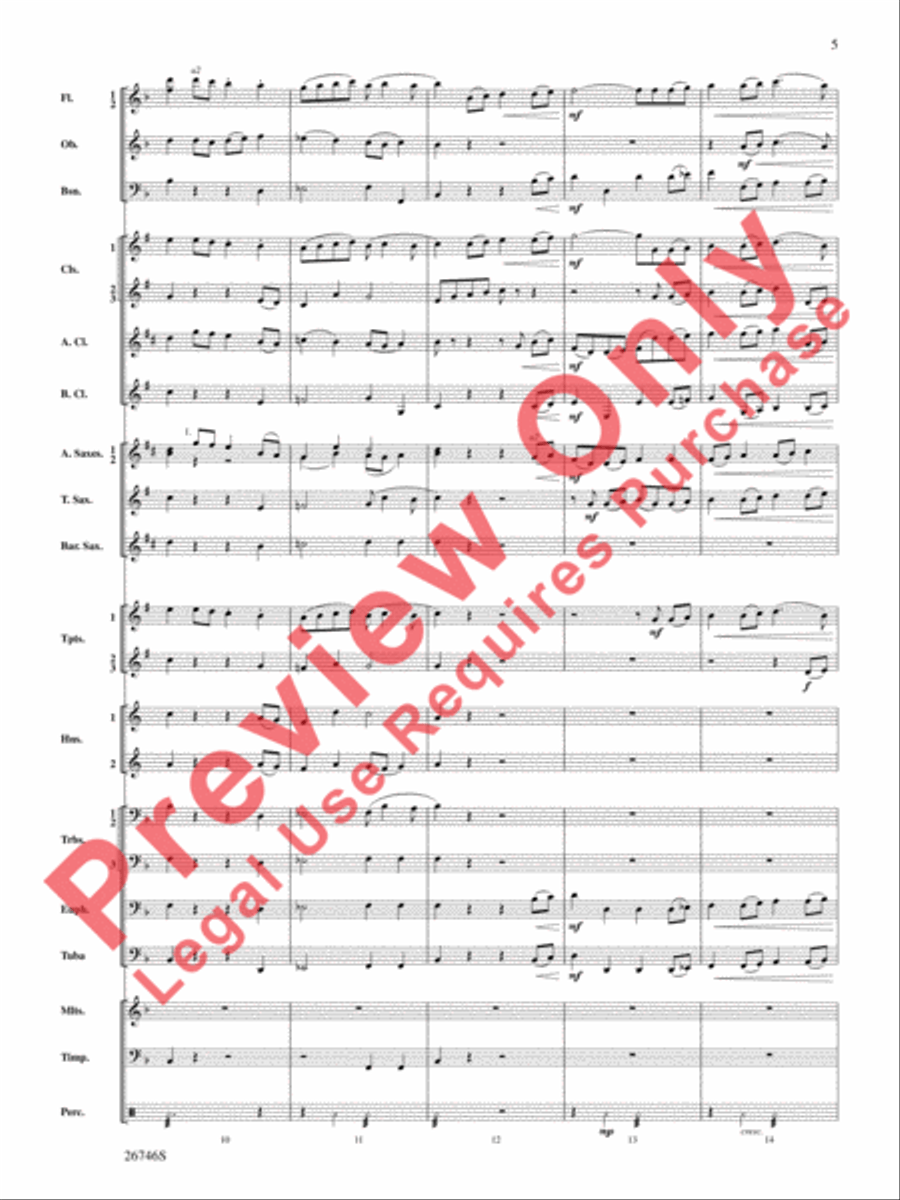 Ancient Aires and Dances Ancient Aires and Dances Concert Band scores gallery preview page 6
