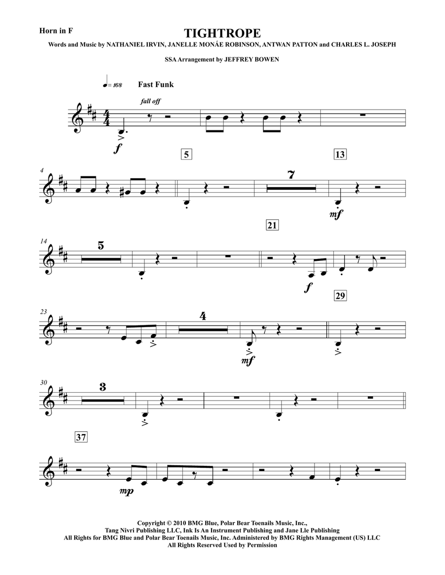 Tightrope Concert Band scores gallery preview page 1