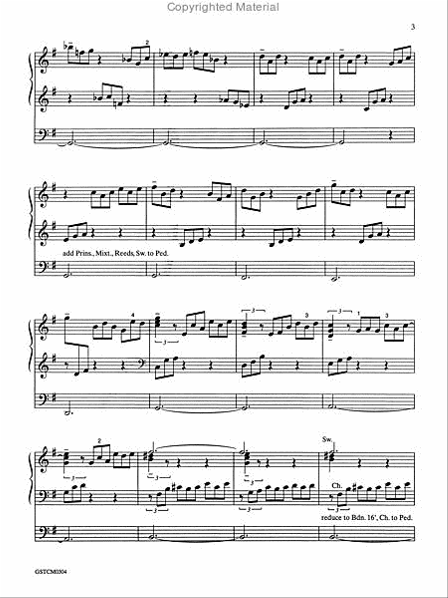 Old Hundredth Carillon Organ scores gallery preview page 3