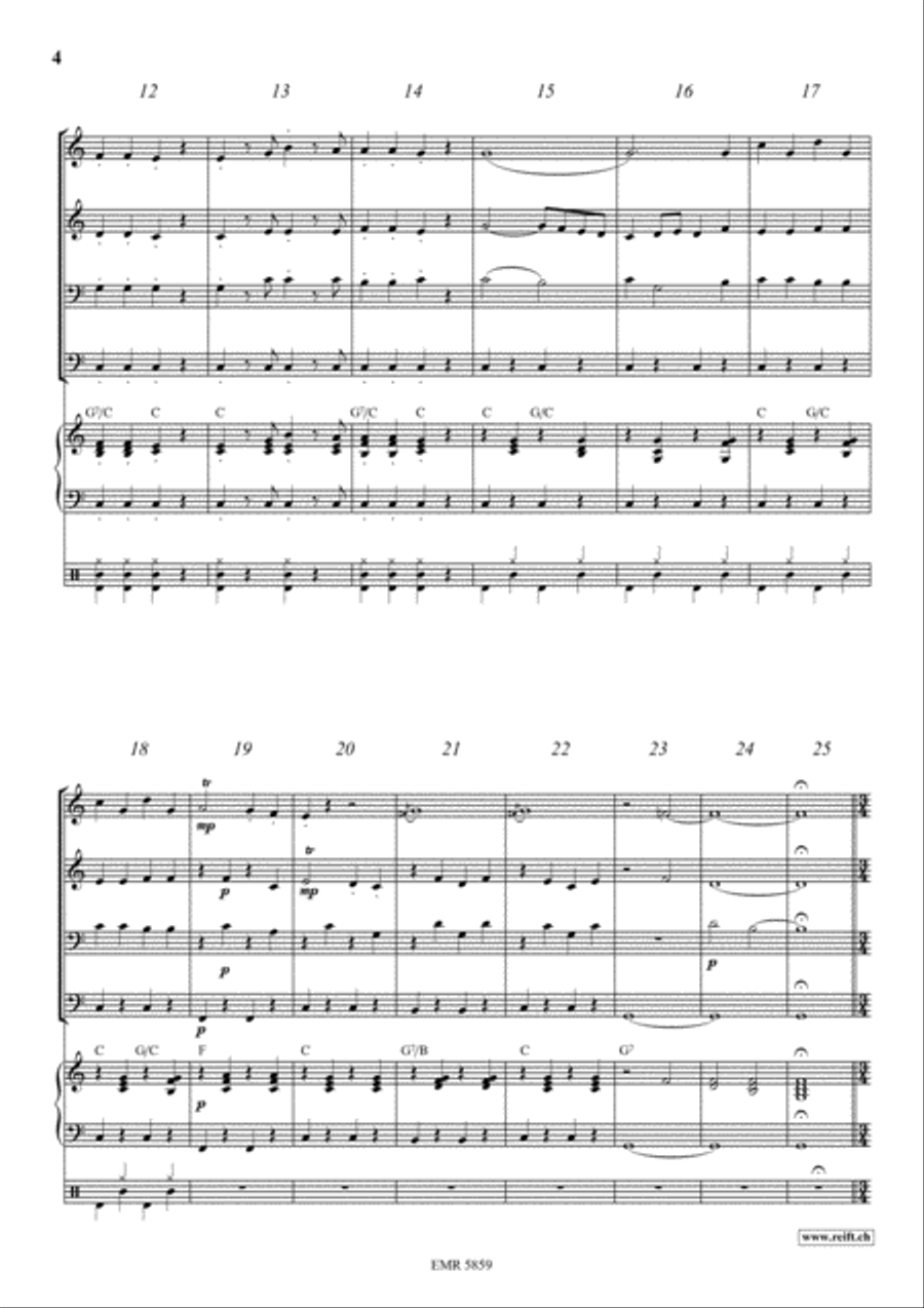 Emperor Waltz Brass Ensemble scores gallery preview page 4