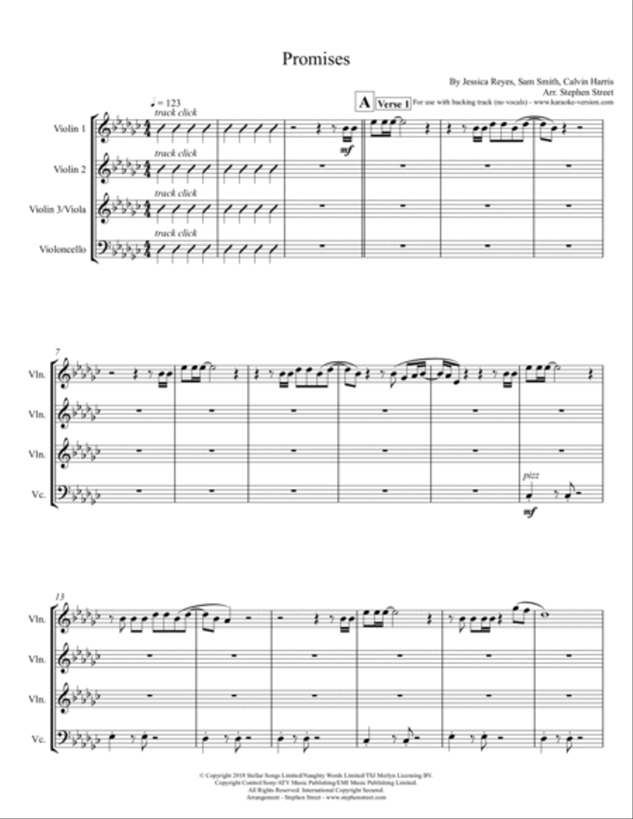 Promises String Quartet scores gallery preview page 2