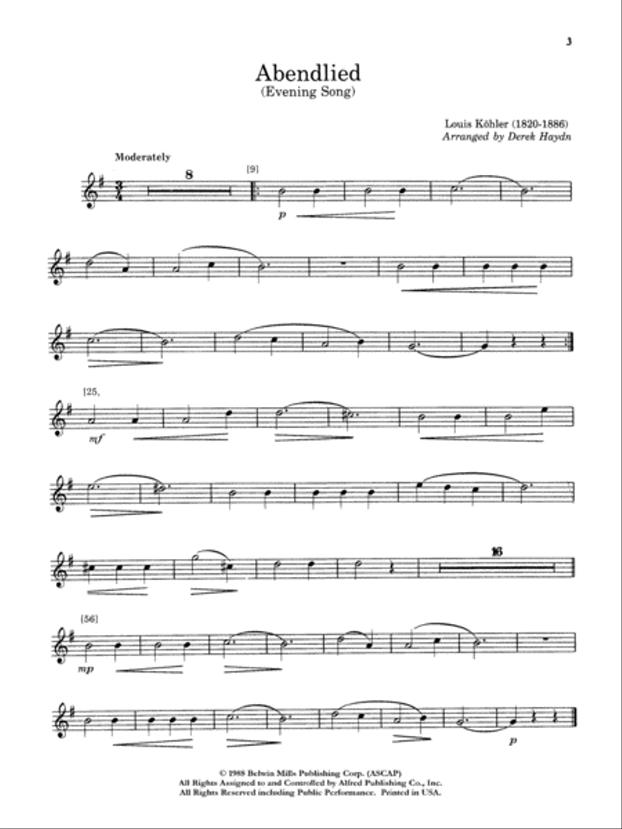 Belwin Master Solos (Alto Saxophone), Volume 1 Alto Saxophone scores gallery preview page 4