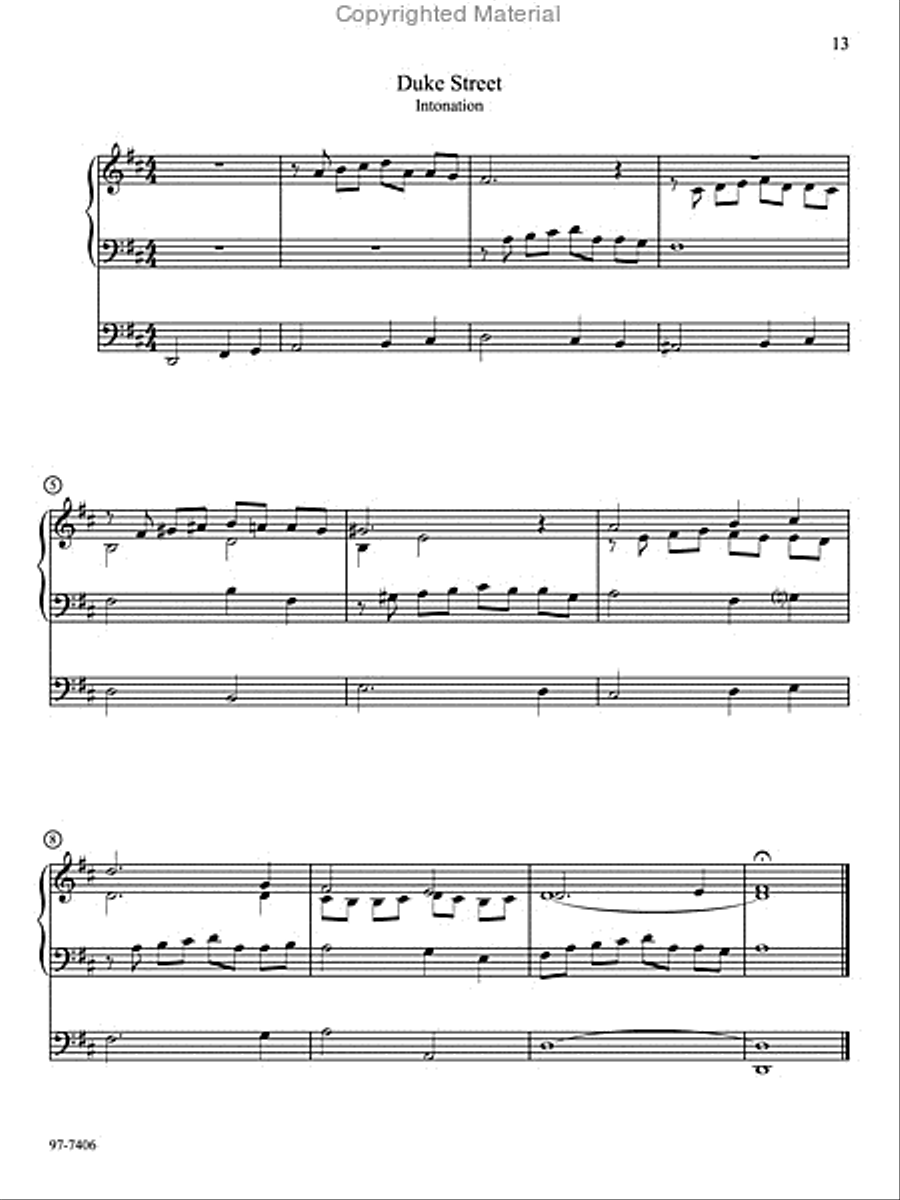 Ten Familiar Hymns in New Settings Organ scores gallery preview page 5