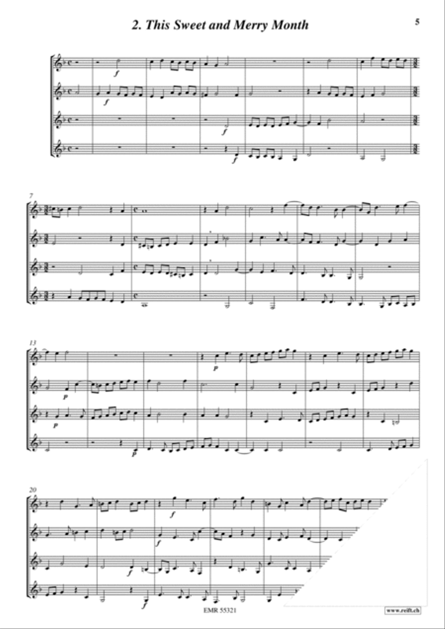 A Byrd Collection A Byrd Collection Euphonium Quartet scores gallery preview page 4