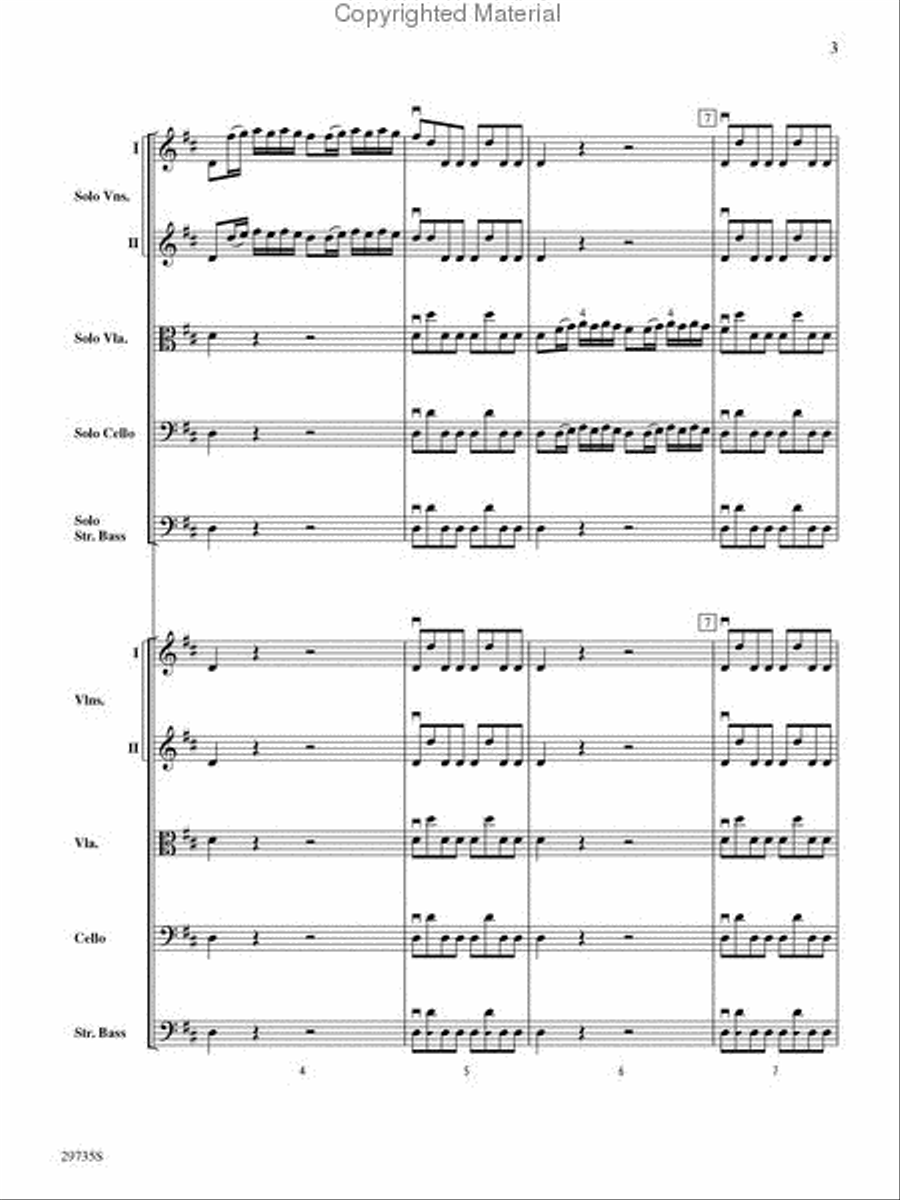 Gloria In Excelsis Deo String Orchestra scores gallery preview page 3