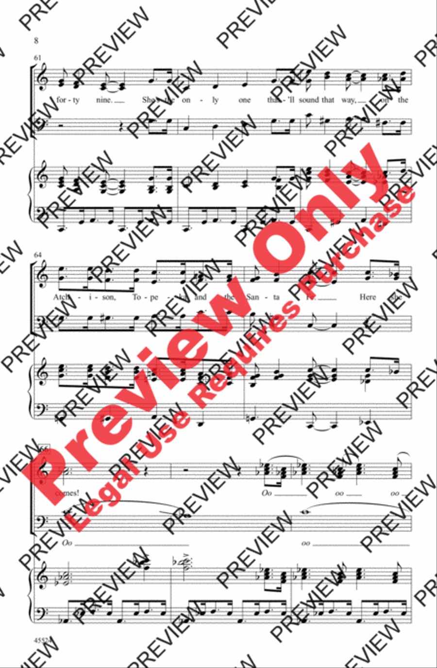 A Tribute to Judy Garland 3-Part scores gallery preview page 8