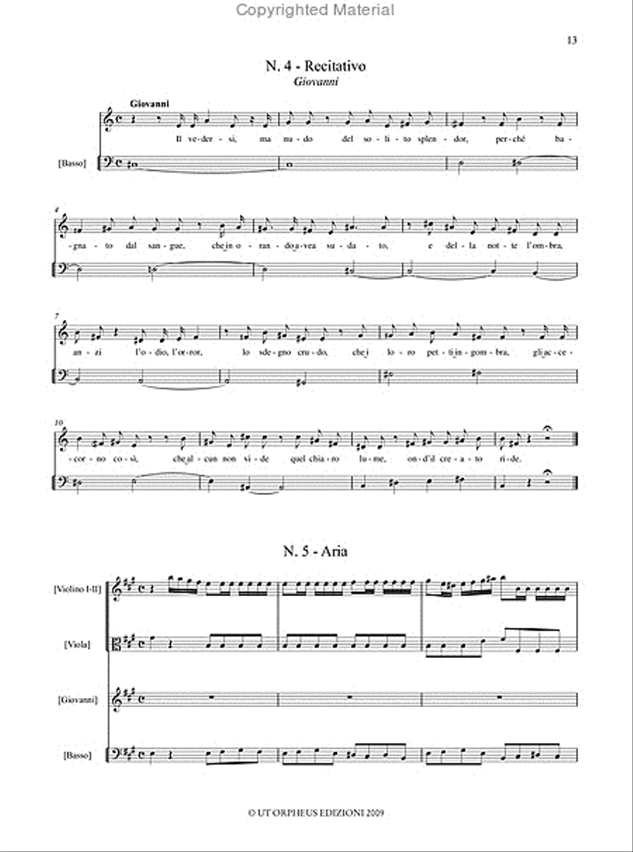 Oratorio di Maria dolorata (Napoli, ca. 1723) for 5 Voices, Choir and Instruments. Critical Edition Choir scores gallery preview page 8