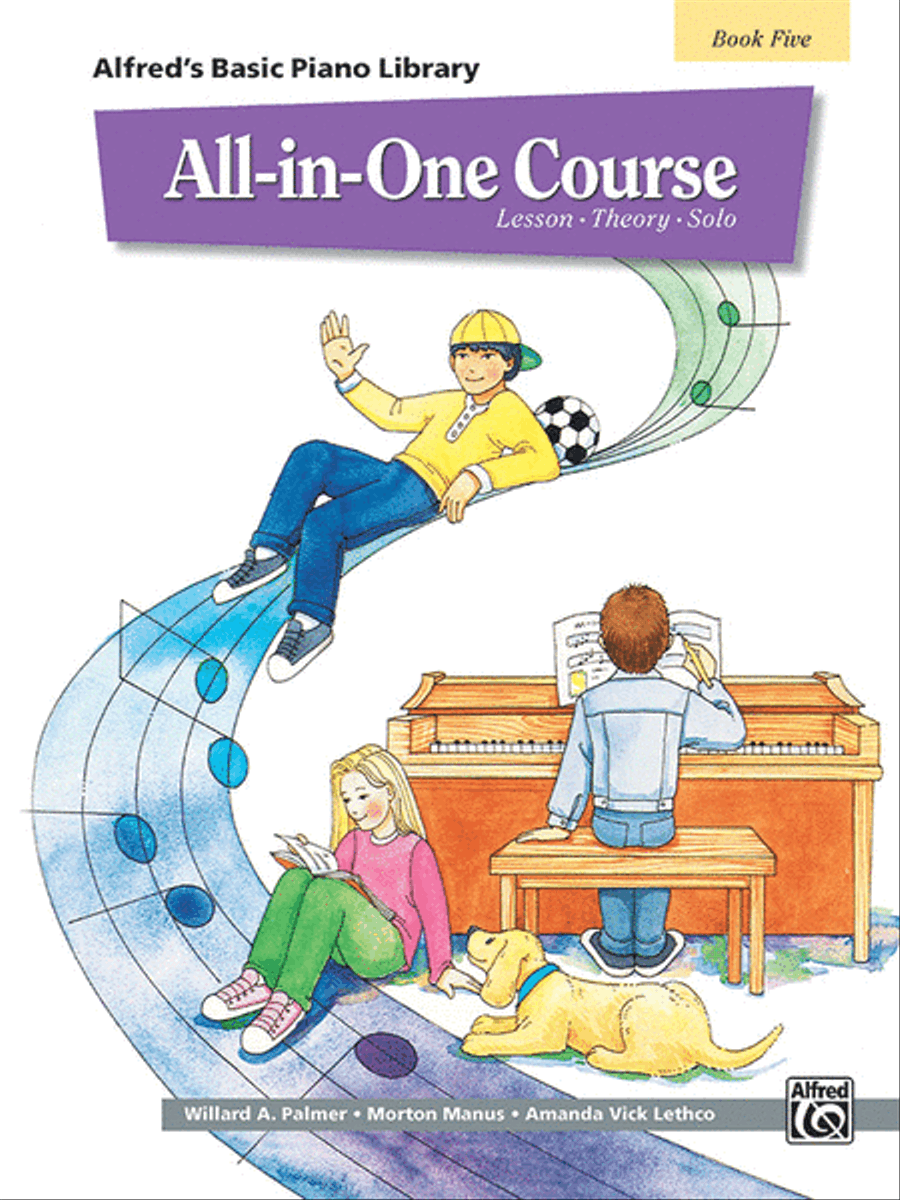 Alfred's Basic All-in-One Course, Book 5 Piano Method scores gallery preview page 1