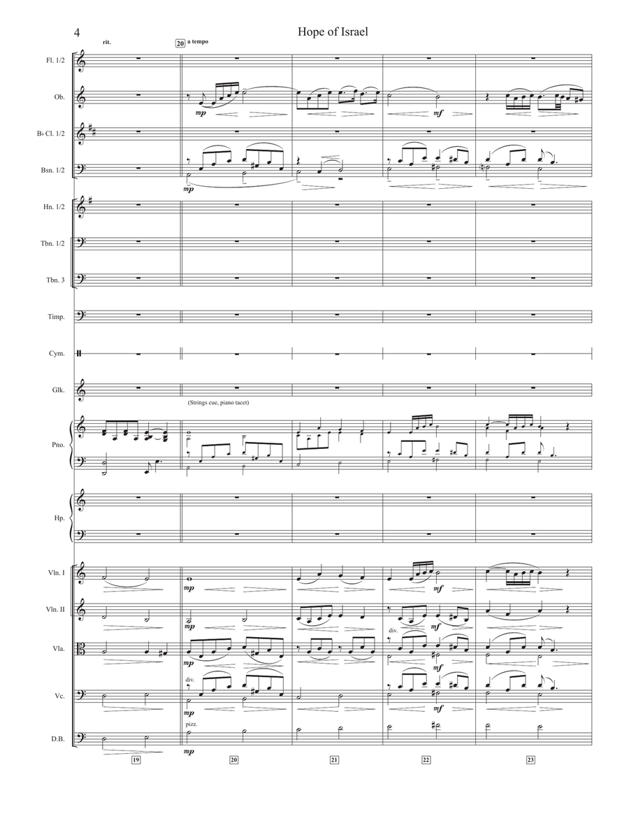 Hope Of Israel Hope Of Israel Full Orchestra scores gallery preview page 4