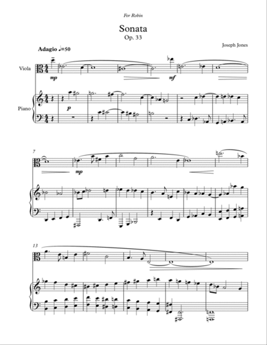Sonata for Viola and Piano, Op. 33 Piano scores gallery preview page 2
