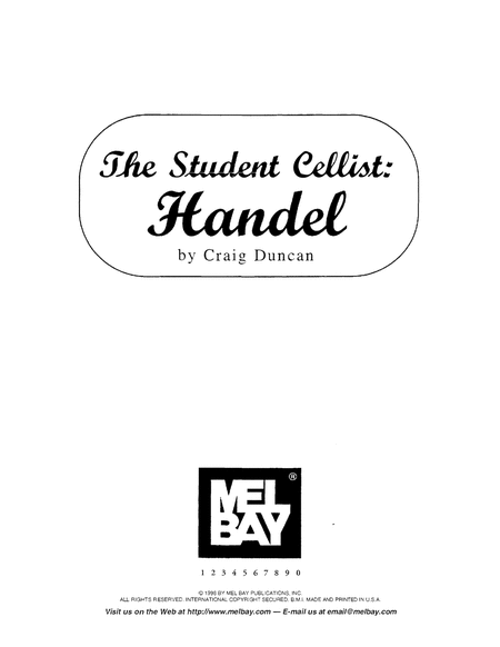 The Student Cellist: Handel