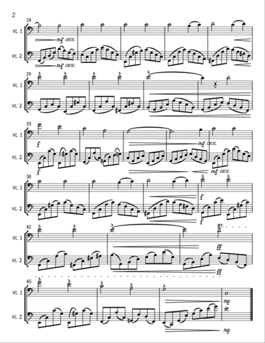 You'll Never Walk Alone String Duet scores gallery preview page 2