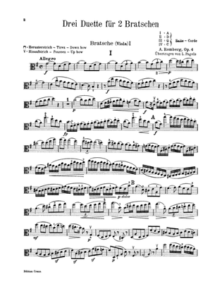 Romberg: Three Duets, Op. 4 - Duet 1