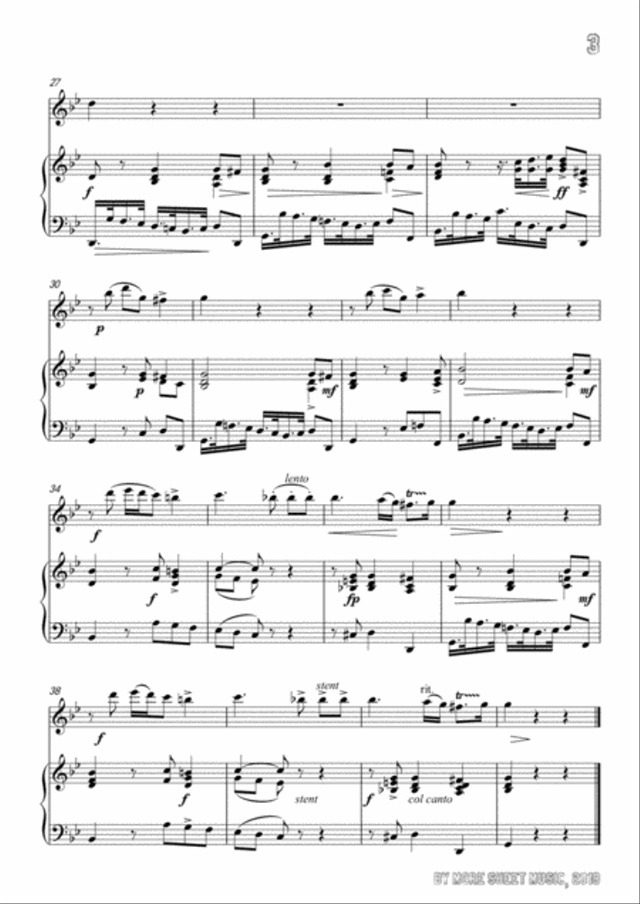 Scarlatti-Son Tutta Duolo,for Flute and Piano Flute Solo scores gallery preview page 5