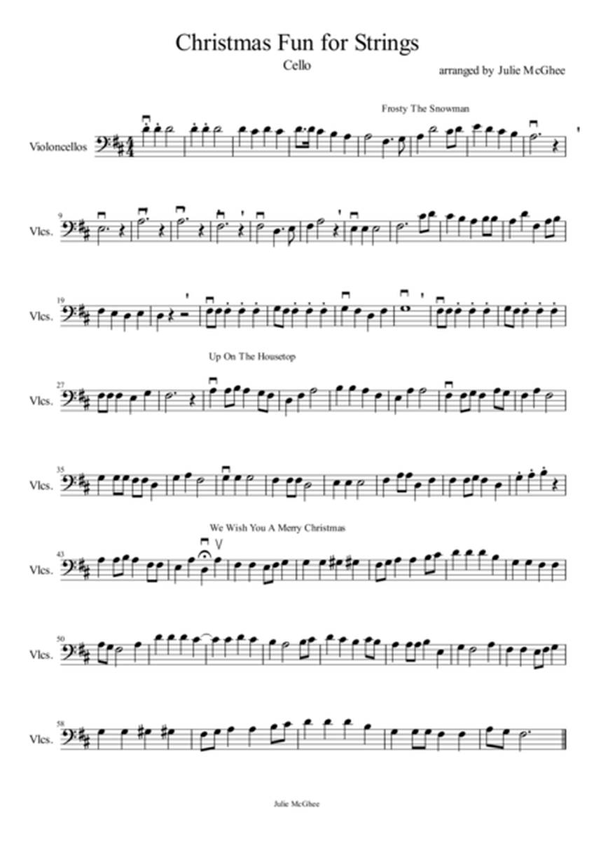 Christmas Fun for Strings, Cello image number null