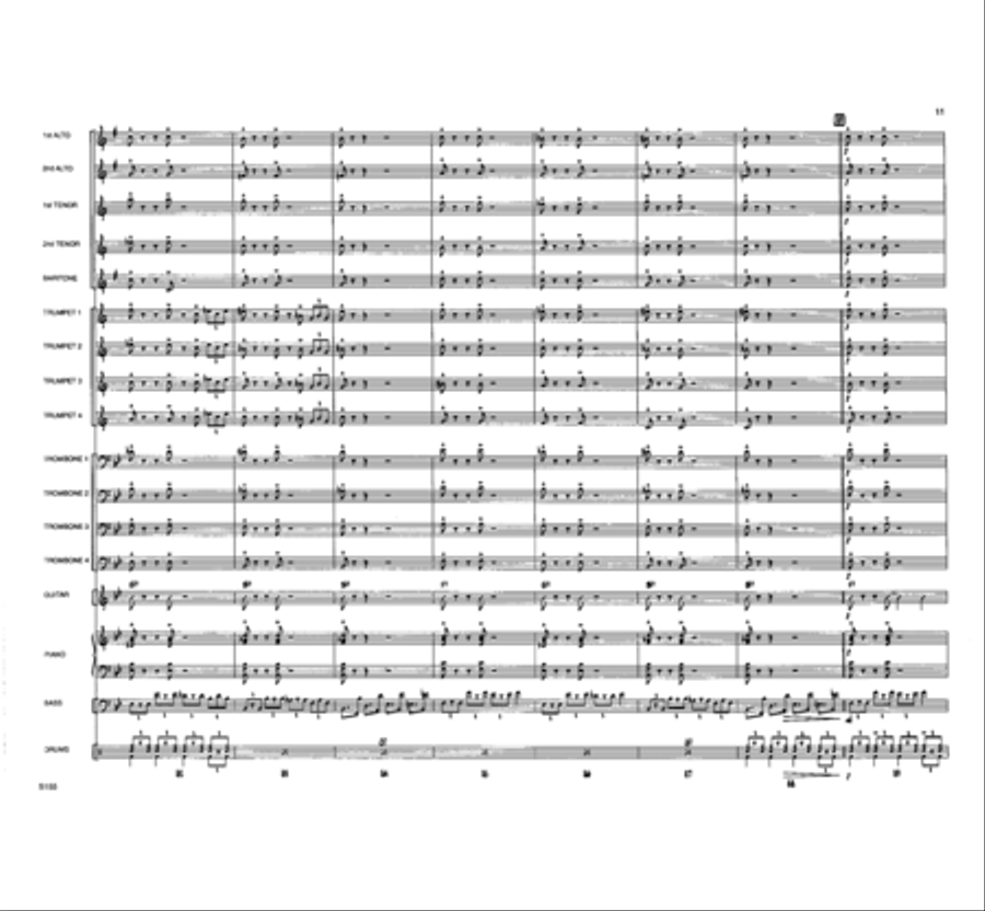 Touchin' All The Basses Jazz Ensemble scores gallery preview page 12