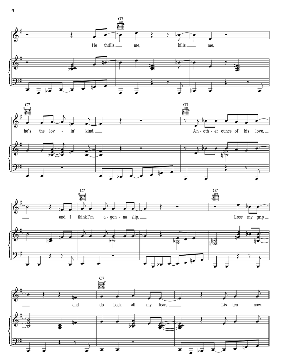What A Man Piano, Vocal, Guitar scores gallery preview page 4