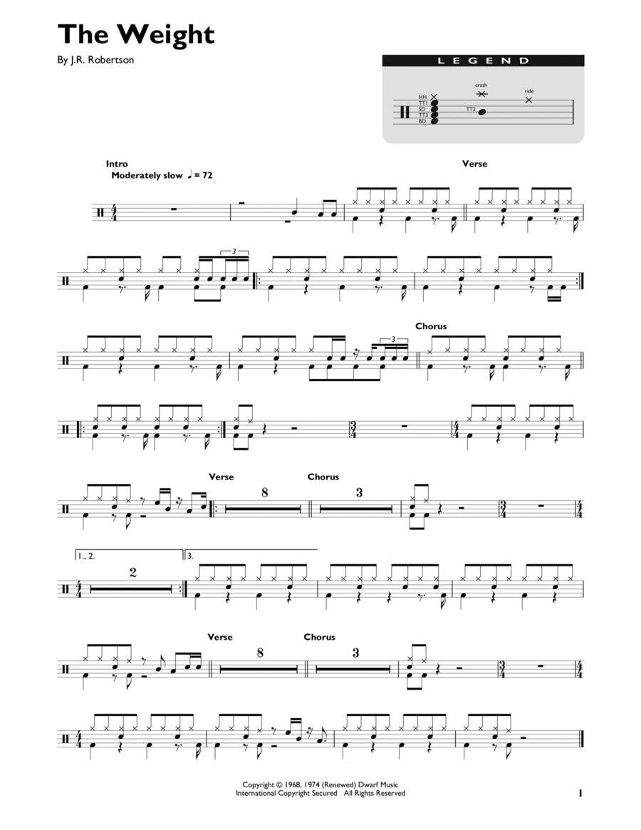 The Weight Drum Set scores gallery preview page 1