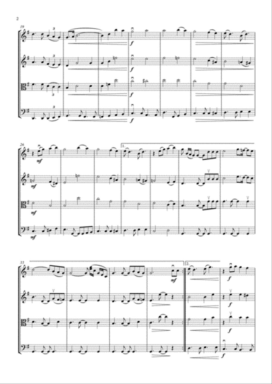 Bridge Over Troubled Water String Quartet scores gallery preview page 6