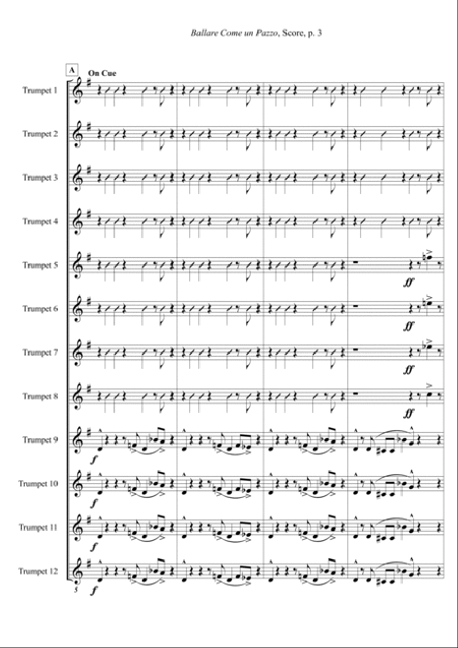 Ballare Come un Pazzo (A4 size) 2-Part scores gallery preview page 3
